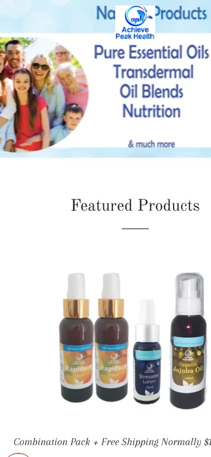 Rapideze old Shopify store on a phone